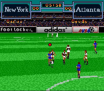 World Soccer (Europe) screen shot game playing